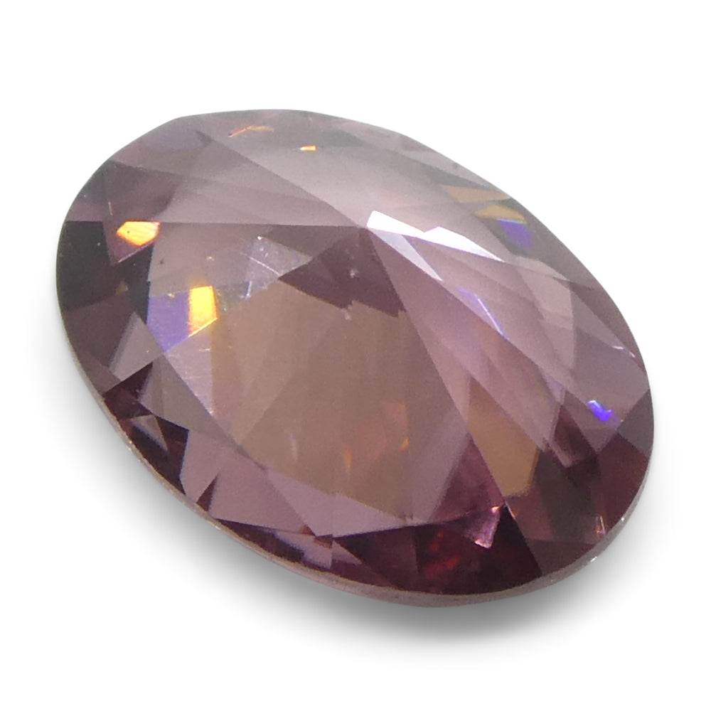 1.67ct Natural Earth Mined Oval Master Brilliant Cut Pink Zircon from Sri Lanka - Skyjems Wholesale Gemstones