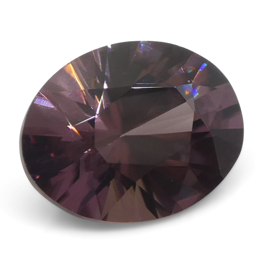 1.65ct Natural Earth Mined Oval Master Brilliant Cut Pink Zircon from Sri Lanka - Skyjems Wholesale Gemstones