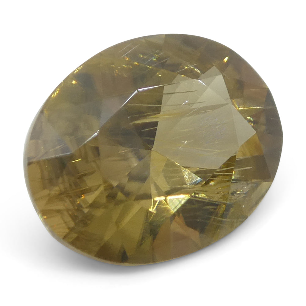 1.52ct Natural Earth Mined Oval Master Brilliant Cut Orange-Yellow Zircon from Sri Lanka - Skyjems Wholesale Gemstones