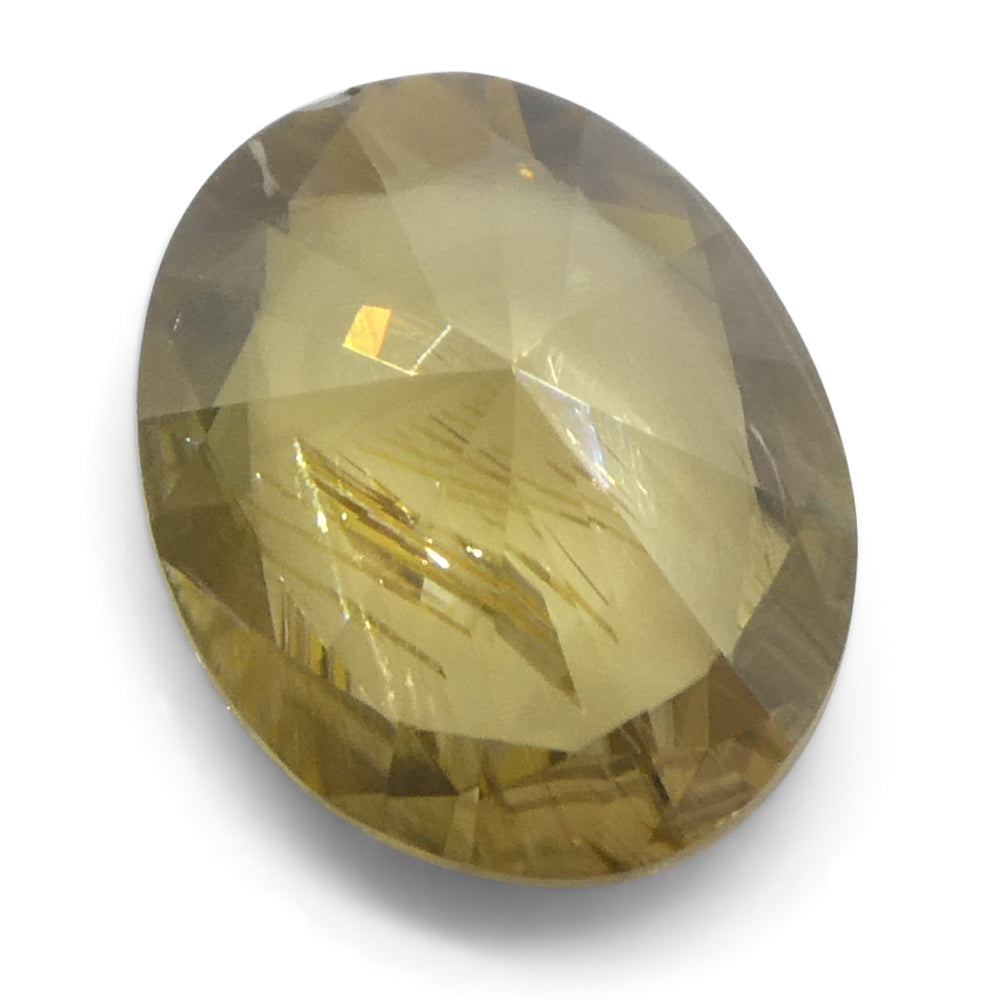 1.52ct Natural Earth Mined Oval Master Brilliant Cut Orange-Yellow Zircon from Sri Lanka - Skyjems Wholesale Gemstones