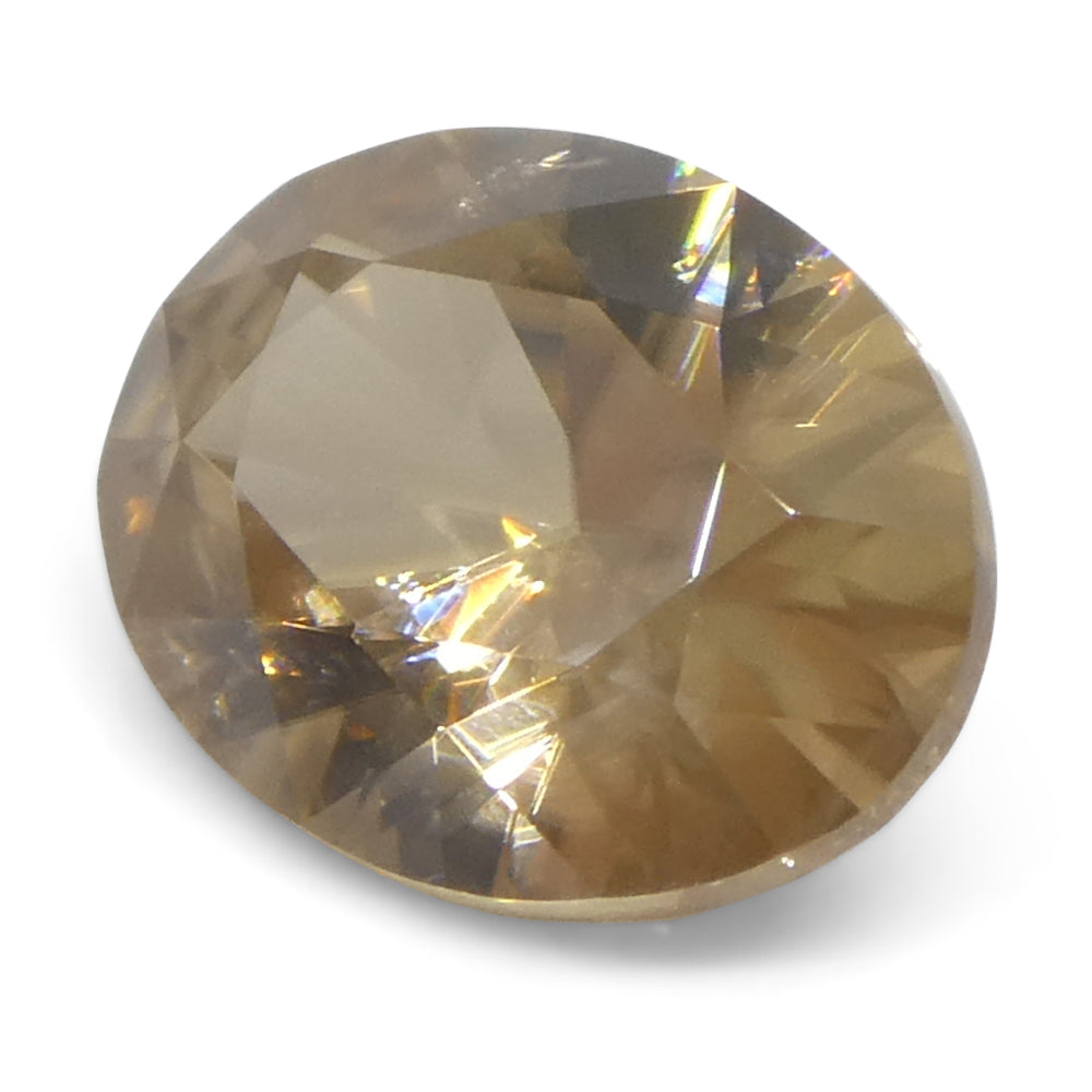 2.09ct Natural Earth Mined Oval Master Brilliant Cut Orange Zircon from Sri Lanka - Skyjems Wholesale Gemstones