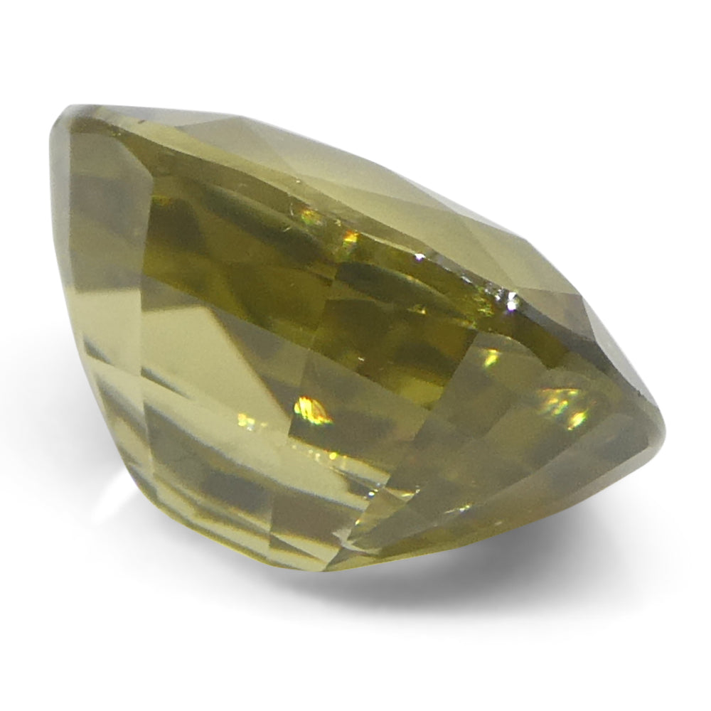 2.49ct Natural Earth Mined Oval Master Brilliant Cut Greenish Yellow Zircon from Sri Lanka - Skyjems Wholesale Gemstones