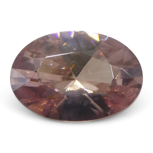 Zircon 1.31 cts 8.02 x 5.66 x 3.32 mm Oval Pink  $400