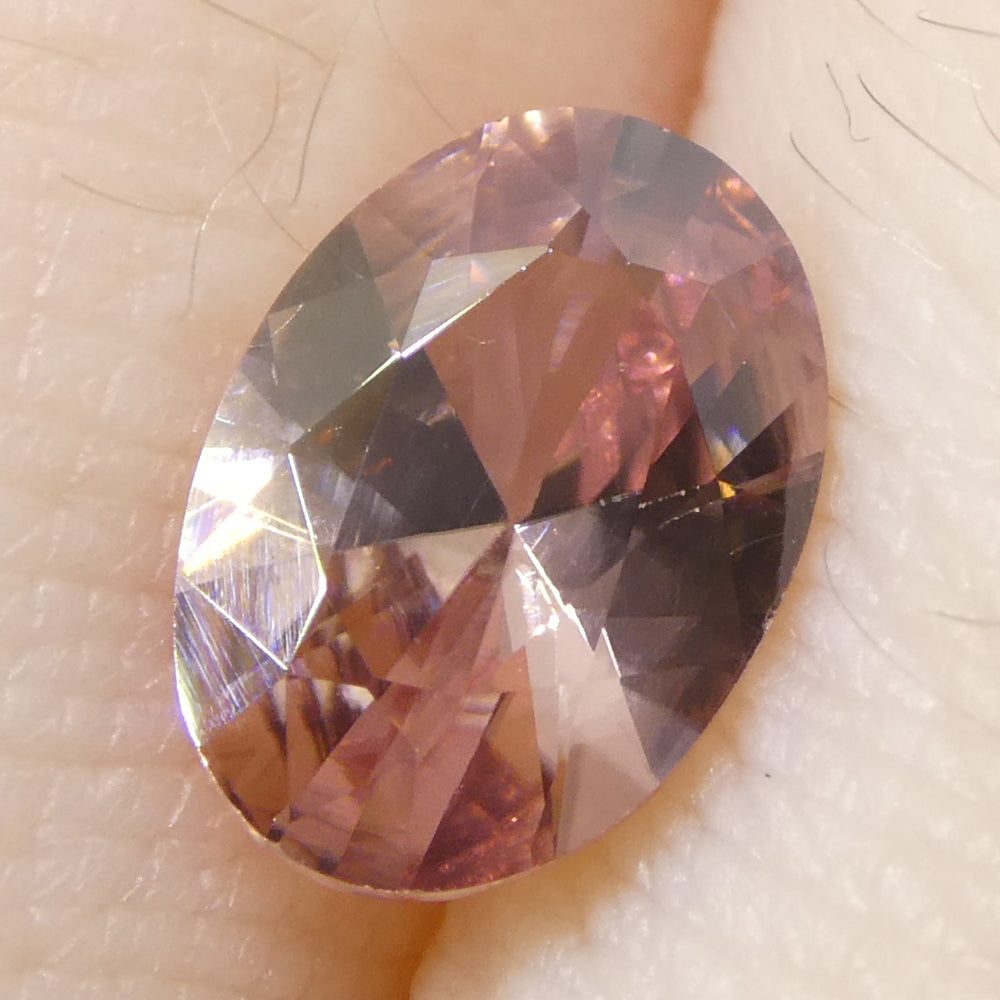 1.31ct Natural Earth Mined Oval Master Brilliant Cut Pink Zircon from Sri Lanka - Skyjems Wholesale Gemstones
