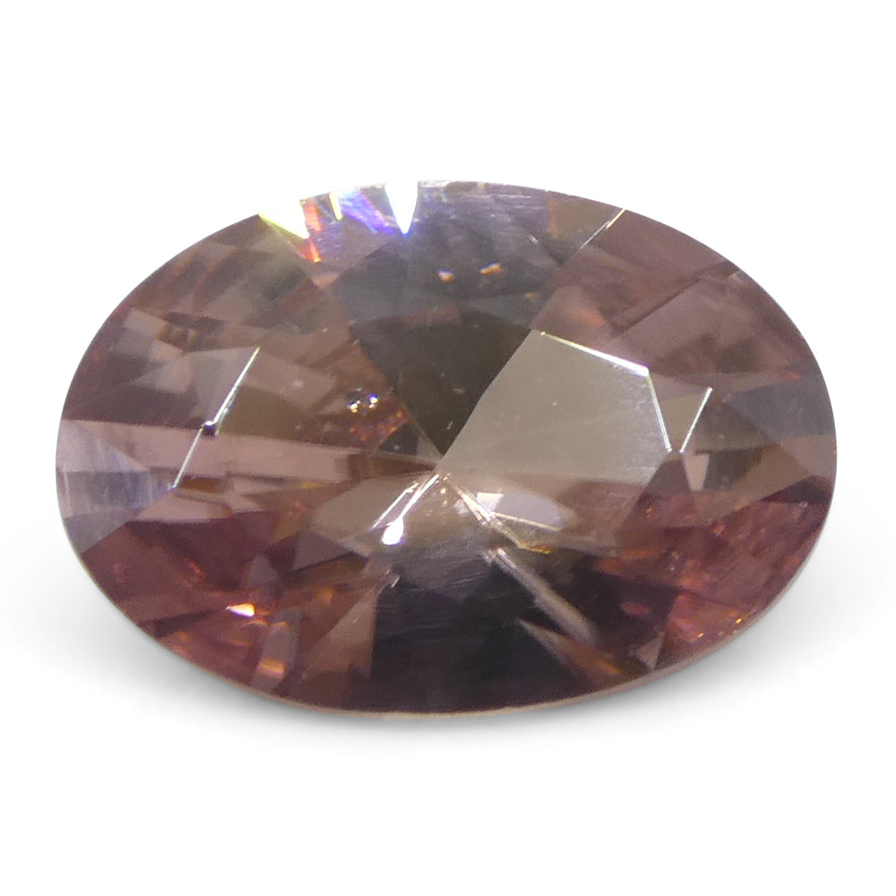 1.31ct Natural Earth Mined Oval Master Brilliant Cut Pink Zircon from Sri Lanka - Skyjems Wholesale Gemstones