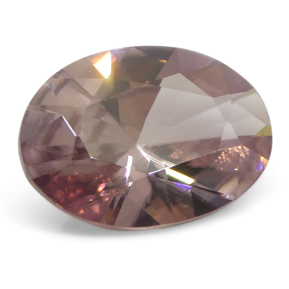 1.31ct Natural Earth Mined Oval Master Brilliant Cut Pink Zircon from Sri Lanka - Skyjems Wholesale Gemstones