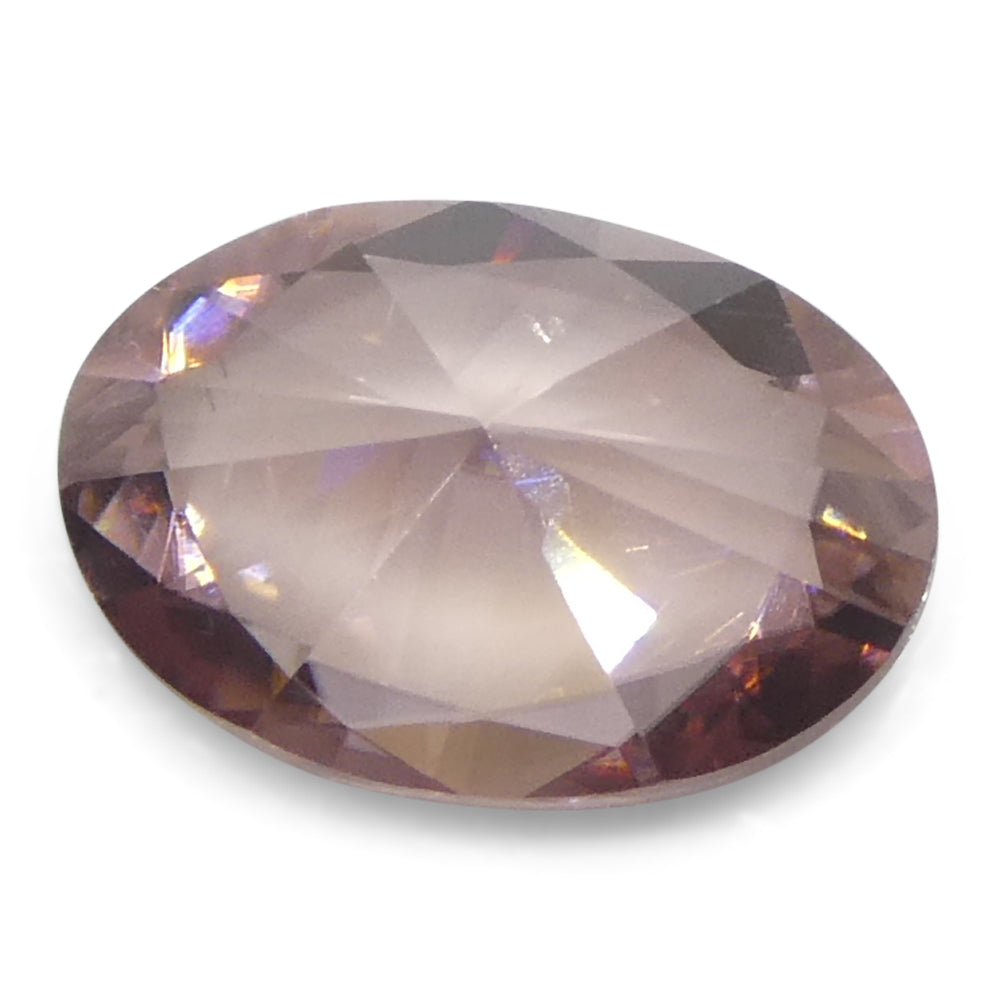 1.31ct Natural Earth Mined Oval Master Brilliant Cut Pink Zircon from Sri Lanka - Skyjems Wholesale Gemstones
