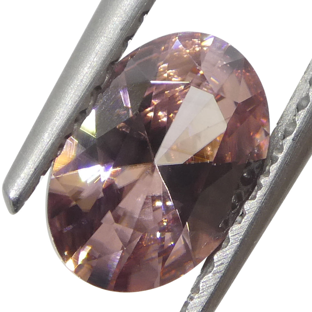 1.31ct Natural Earth Mined Oval Master Brilliant Cut Pink Zircon from Sri Lanka - Skyjems Wholesale Gemstones