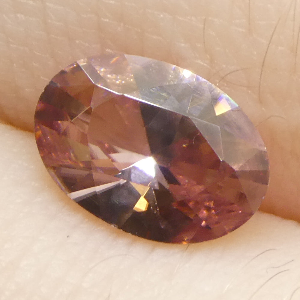 1.31ct Natural Earth Mined Oval Master Brilliant Cut Pink Zircon from Sri Lanka - Skyjems Wholesale Gemstones