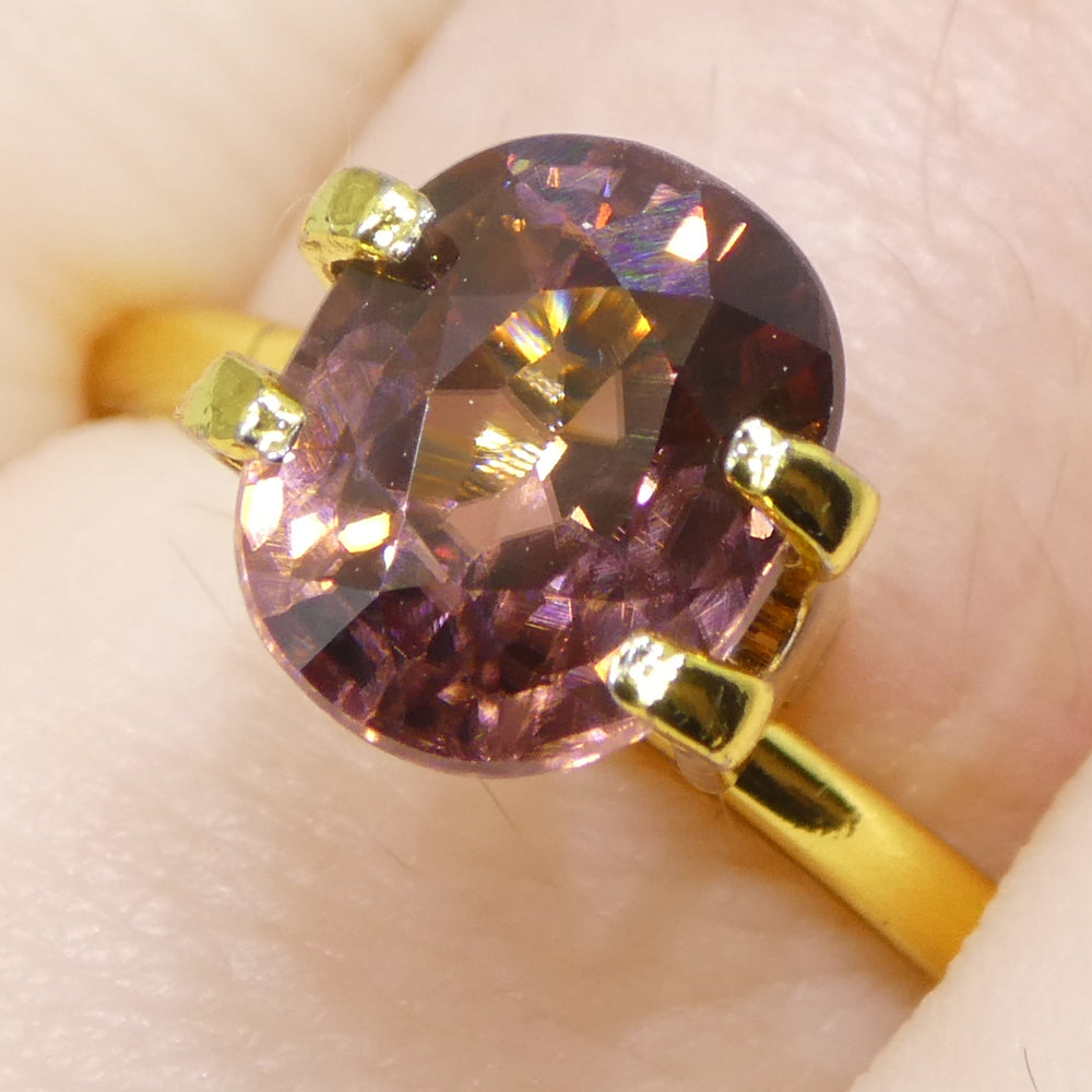 3.04ct Natural Earth Mined Cushion Master Brilliant Cut Pink Zircon from Sri Lanka - Skyjems Wholesale Gemstones