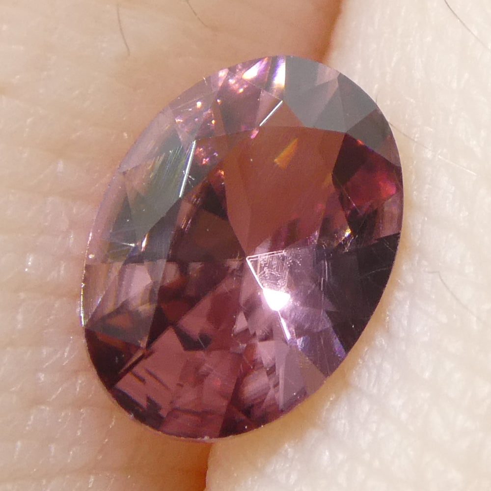 0.95ct Natural Earth Mined Oval Master Brilliant Cut Pink Zircon from Sri Lanka - Skyjems Wholesale Gemstones