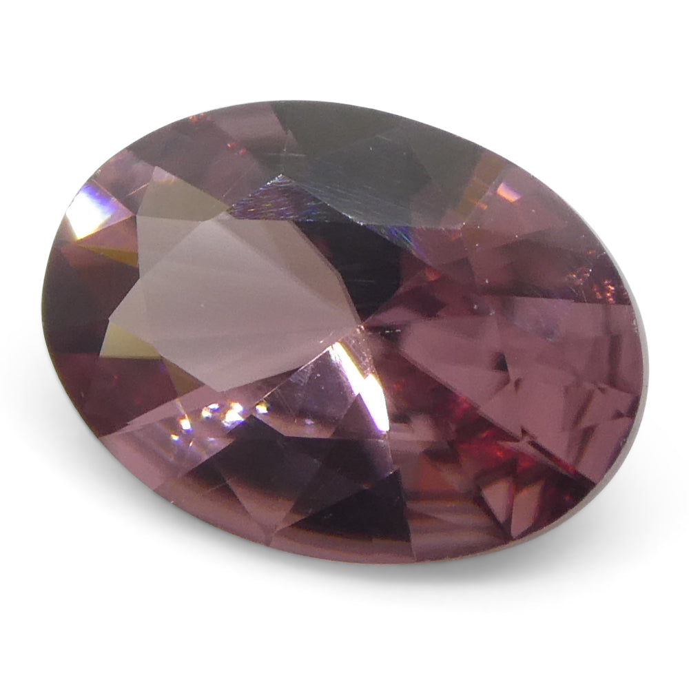 0.95ct Natural Earth Mined Oval Master Brilliant Cut Pink Zircon from Sri Lanka - Skyjems Wholesale Gemstones