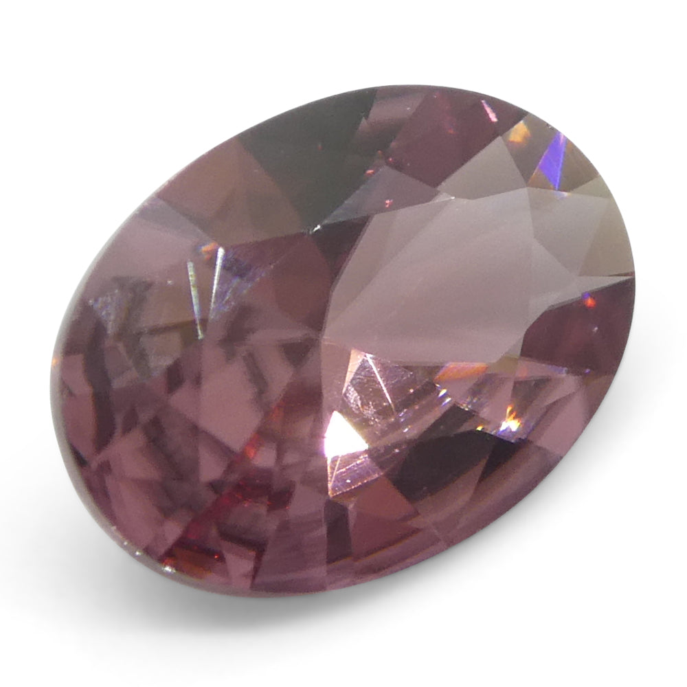 0.95ct Natural Earth Mined Oval Master Brilliant Cut Pink Zircon from Sri Lanka - Skyjems Wholesale Gemstones