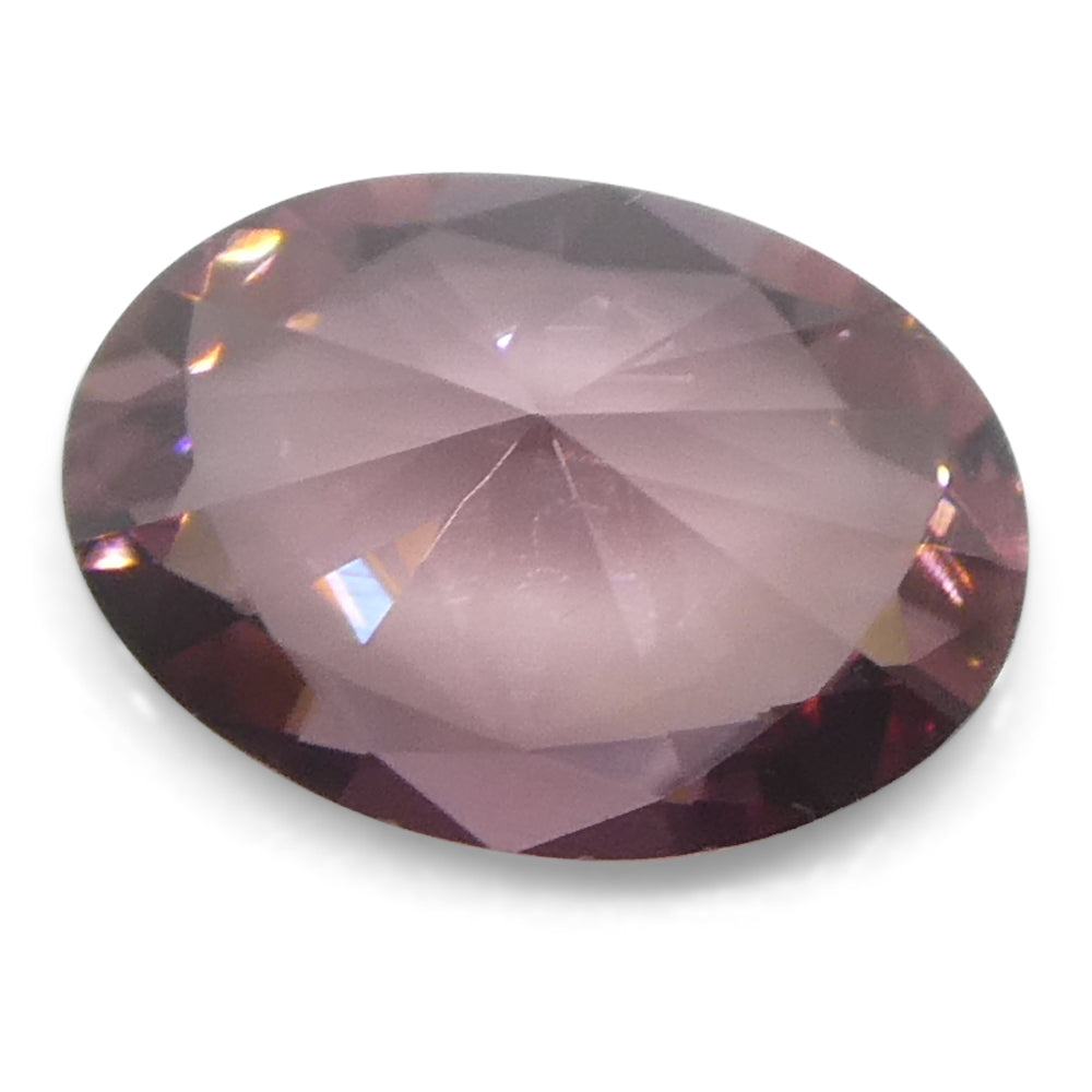 0.95ct Natural Earth Mined Oval Master Brilliant Cut Pink Zircon from Sri Lanka - Skyjems Wholesale Gemstones