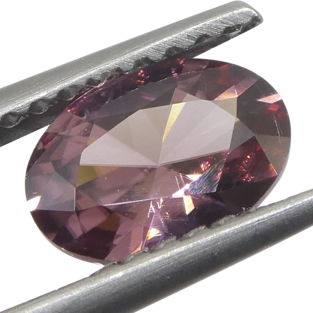 0.95ct Natural Earth Mined Oval Master Brilliant Cut Pink Zircon from Sri Lanka - Skyjems Wholesale Gemstones