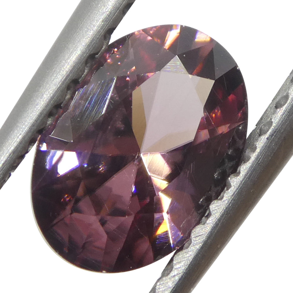0.95ct Natural Earth Mined Oval Master Brilliant Cut Pink Zircon from Sri Lanka - Skyjems Wholesale Gemstones