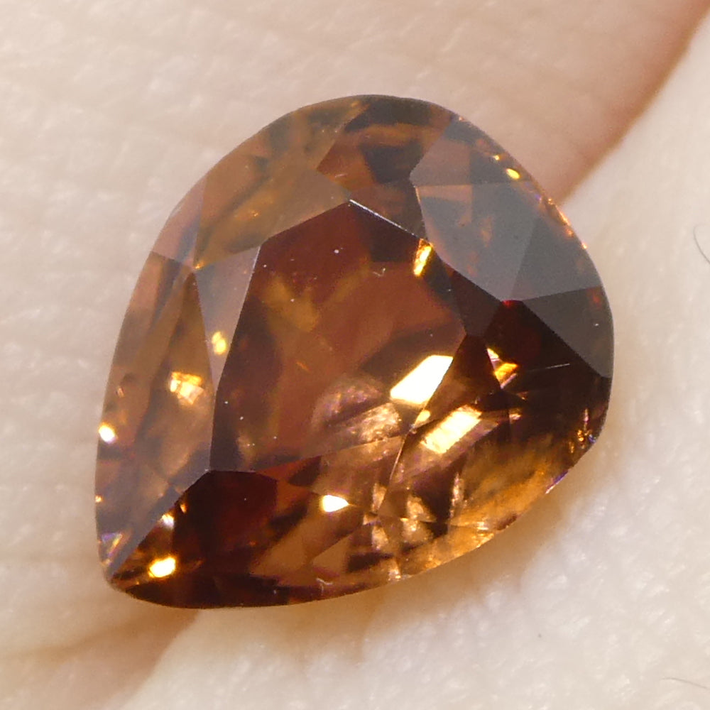 2.08ct Natural Earth Mined Pear Master Brilliant Cut Orange Zircon from Sri Lanka - Skyjems Wholesale Gemstones