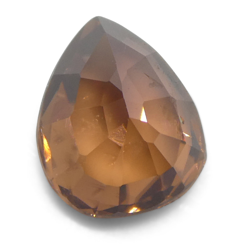 2.08ct Natural Earth Mined Pear Master Brilliant Cut Orange Zircon from Sri Lanka - Skyjems Wholesale Gemstones