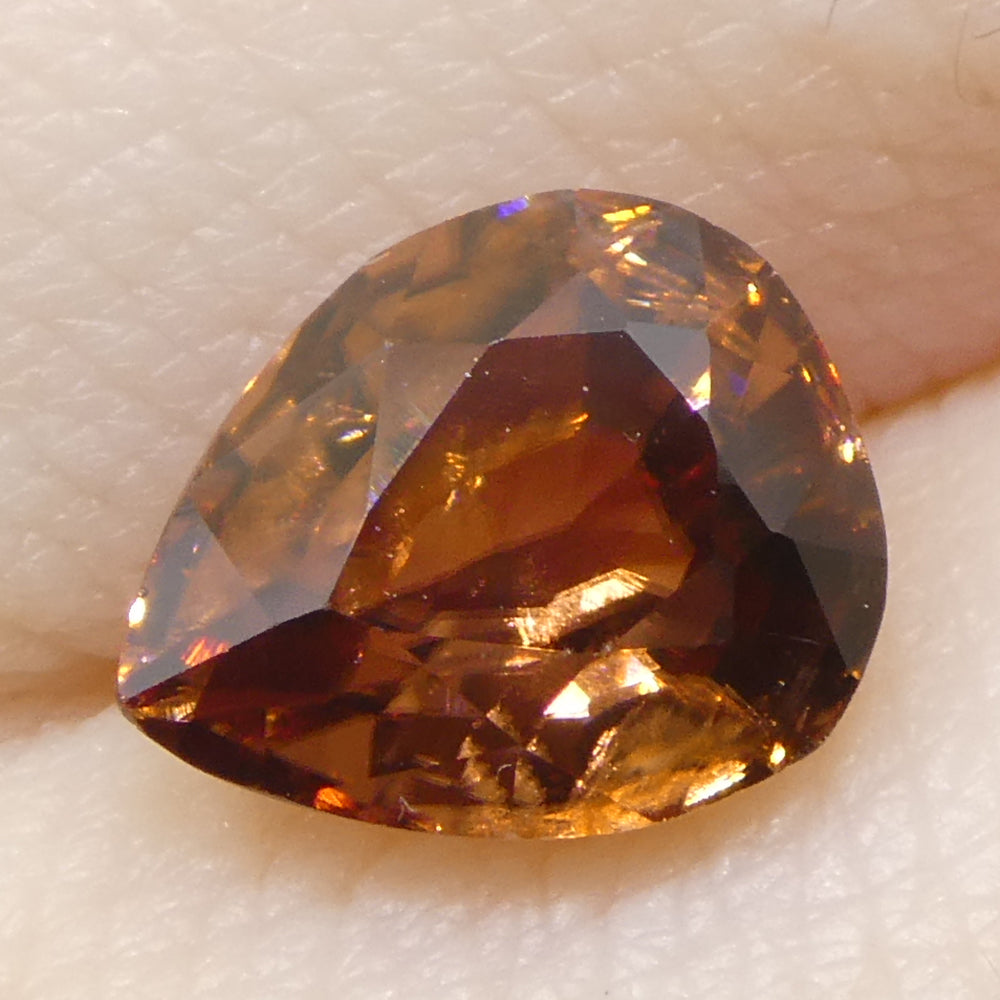 2.08ct Natural Earth Mined Pear Master Brilliant Cut Orange Zircon from Sri Lanka - Skyjems Wholesale Gemstones