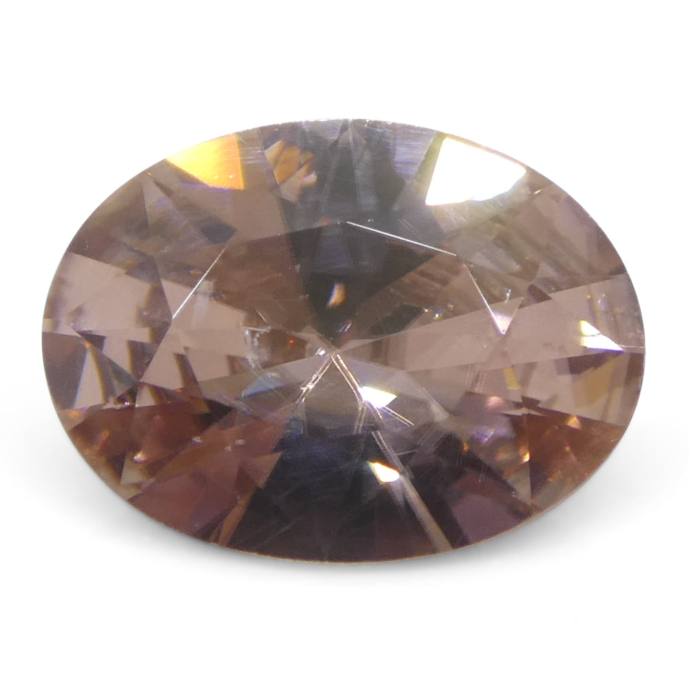 1.78ct Natural Earth Mined Oval Master Brilliant Cut Pink Zircon from Sri Lanka - Skyjems Wholesale Gemstones