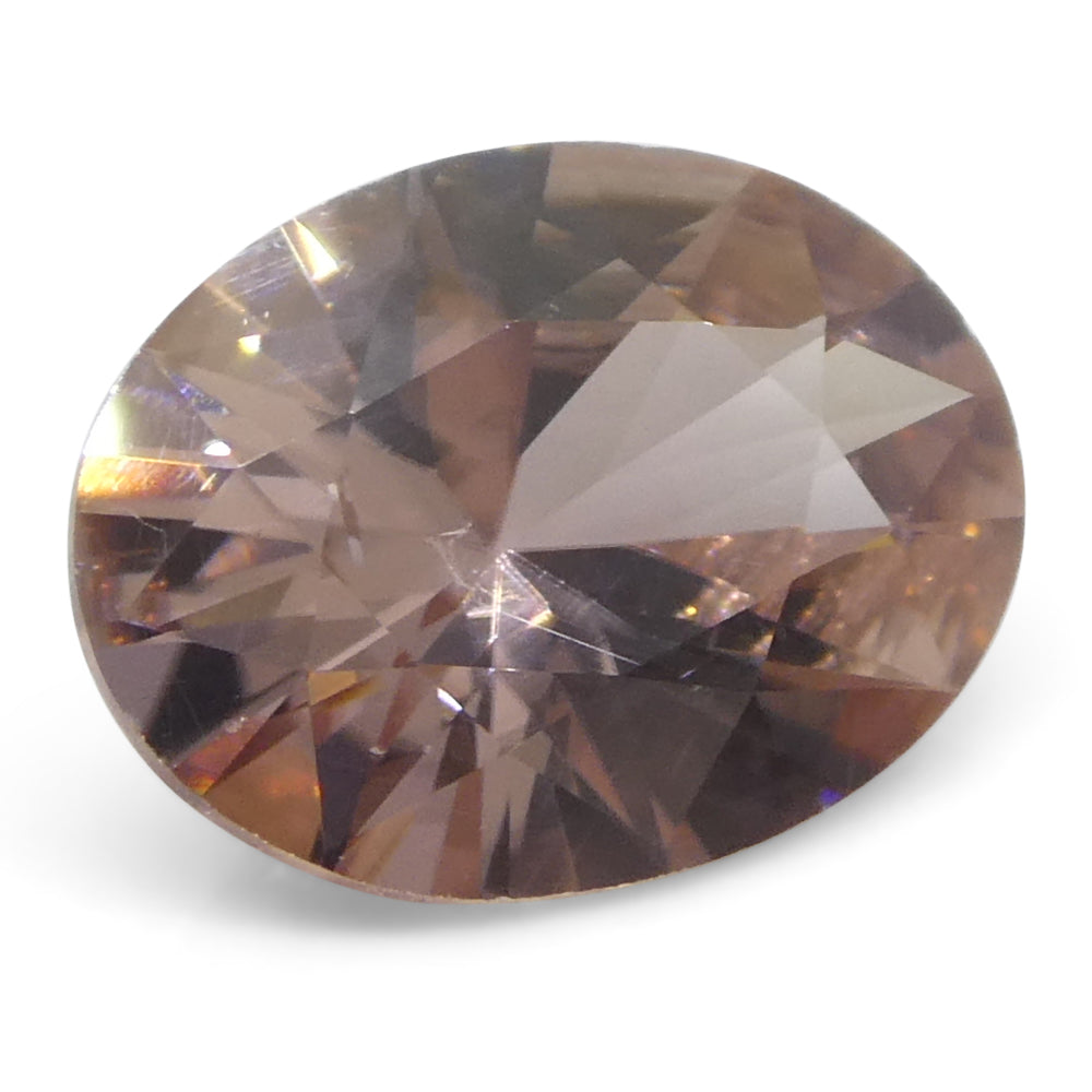 1.78ct Natural Earth Mined Oval Master Brilliant Cut Pink Zircon from Sri Lanka - Skyjems Wholesale Gemstones