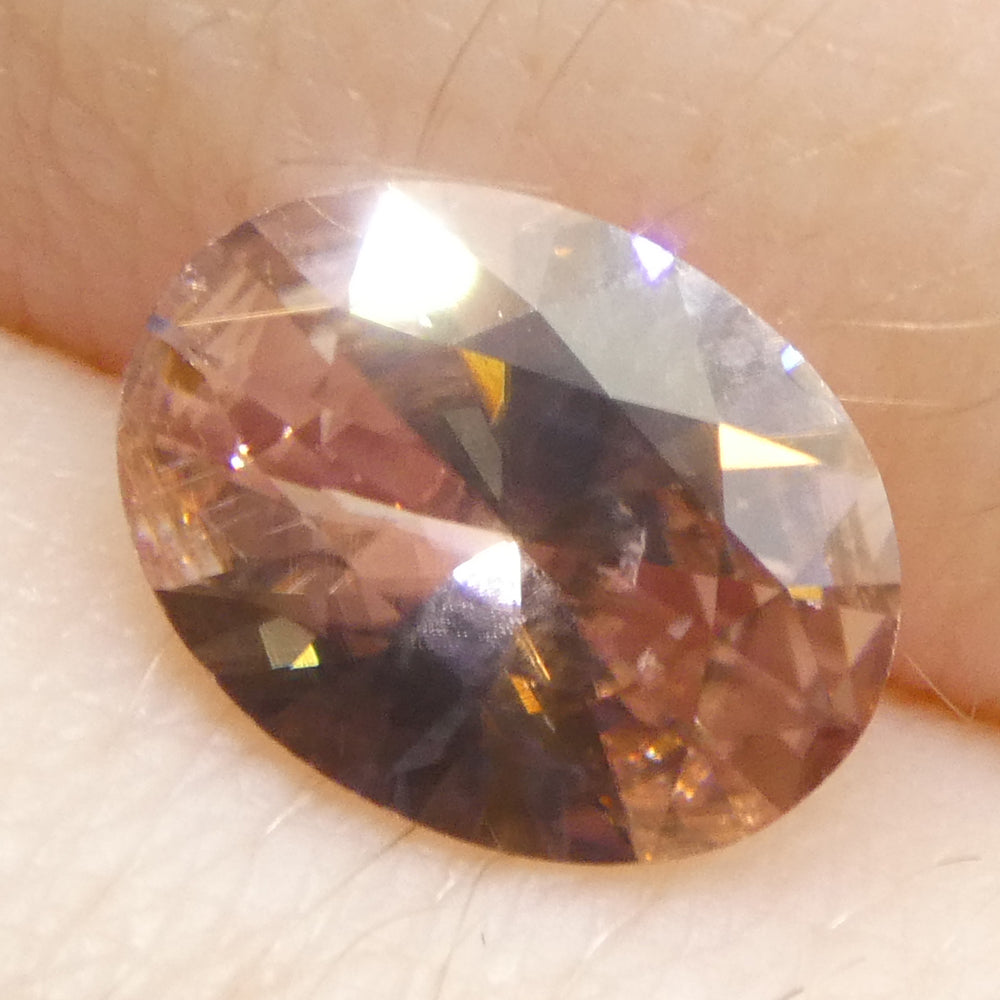 1.78ct Natural Earth Mined Oval Master Brilliant Cut Pink Zircon from Sri Lanka - Skyjems Wholesale Gemstones