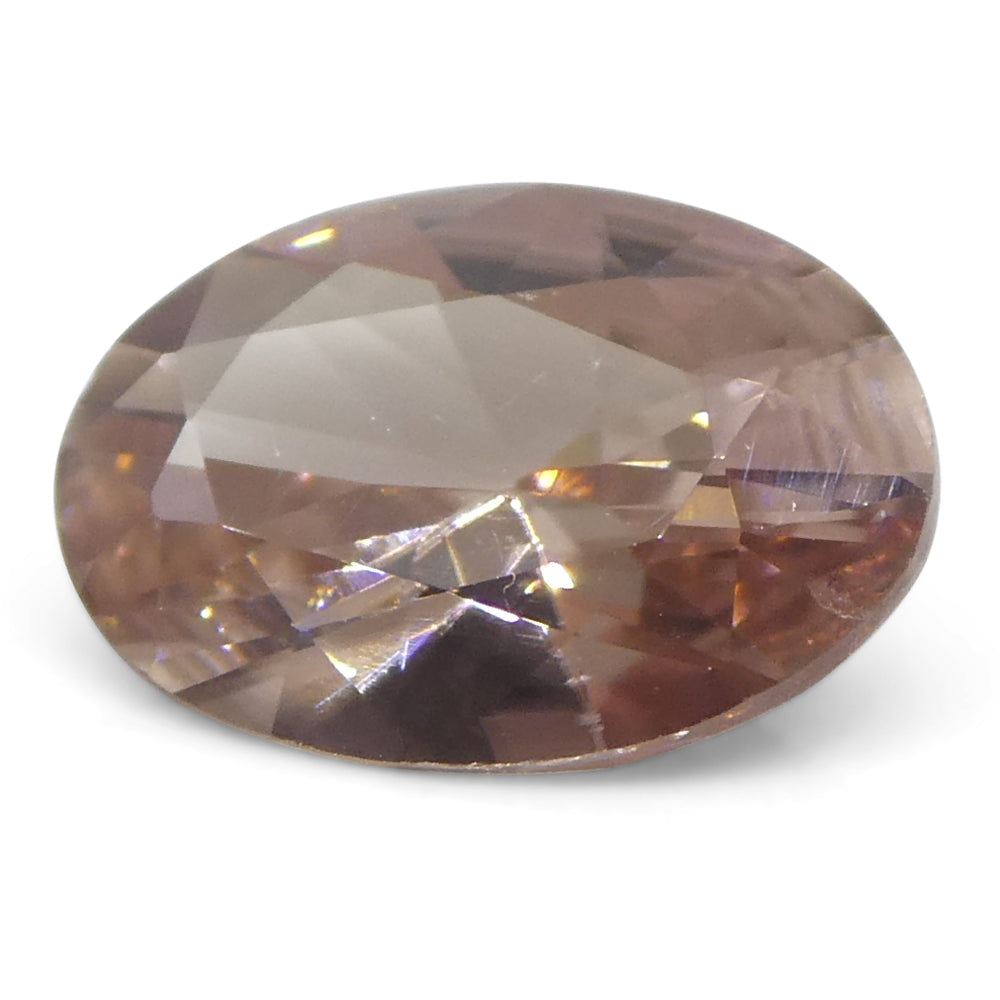 1.45ct Natural Earth Mined Oval Master Brilliant Cut Pink Zircon from Sri Lanka - Skyjems Wholesale Gemstones