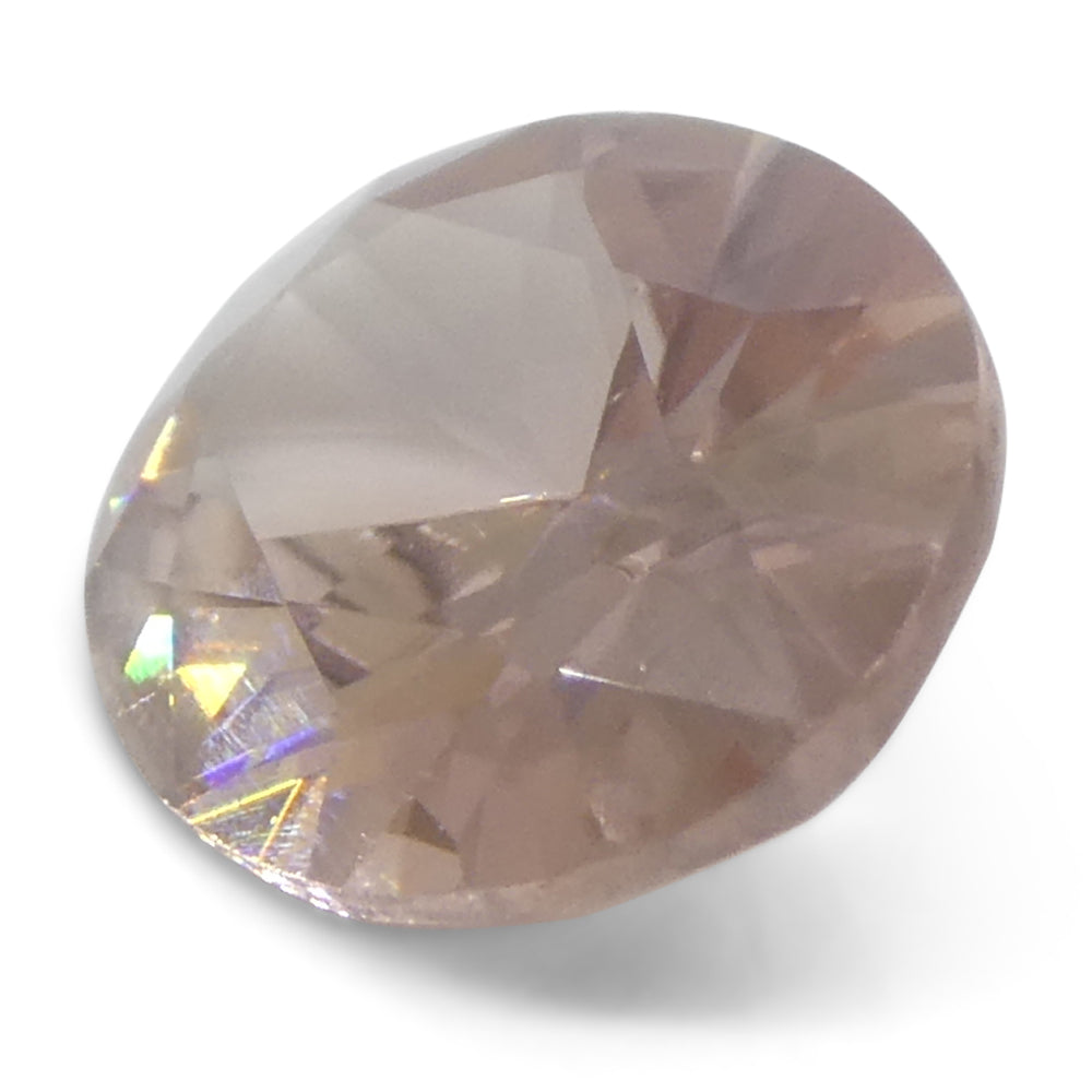 1.45ct Natural Earth Mined Oval Master Brilliant Cut Pink Zircon from Sri Lanka - Skyjems Wholesale Gemstones