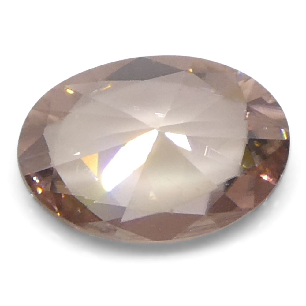 1.45ct Natural Earth Mined Oval Master Brilliant Cut Pink Zircon from Sri Lanka - Skyjems Wholesale Gemstones