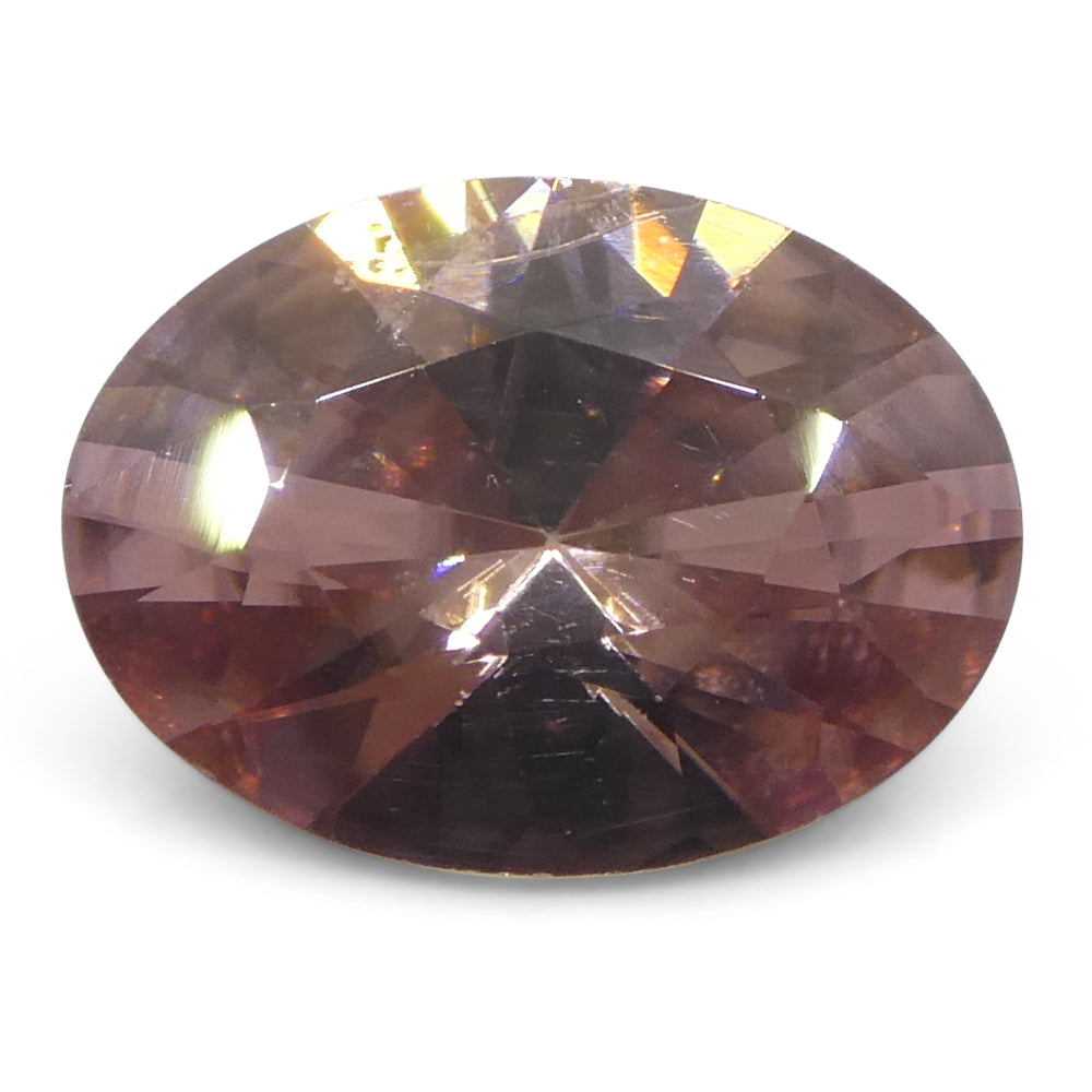 Zircon 1.78 cts 8.59 x 6.31 x 3.81 mm Oval Pink  $540