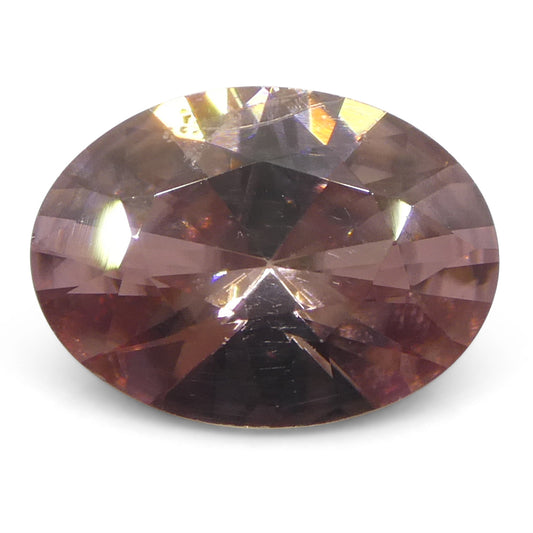 Zircon 1.78 cts 8.59 x 6.31 x 3.81 mm Oval Pink  $540