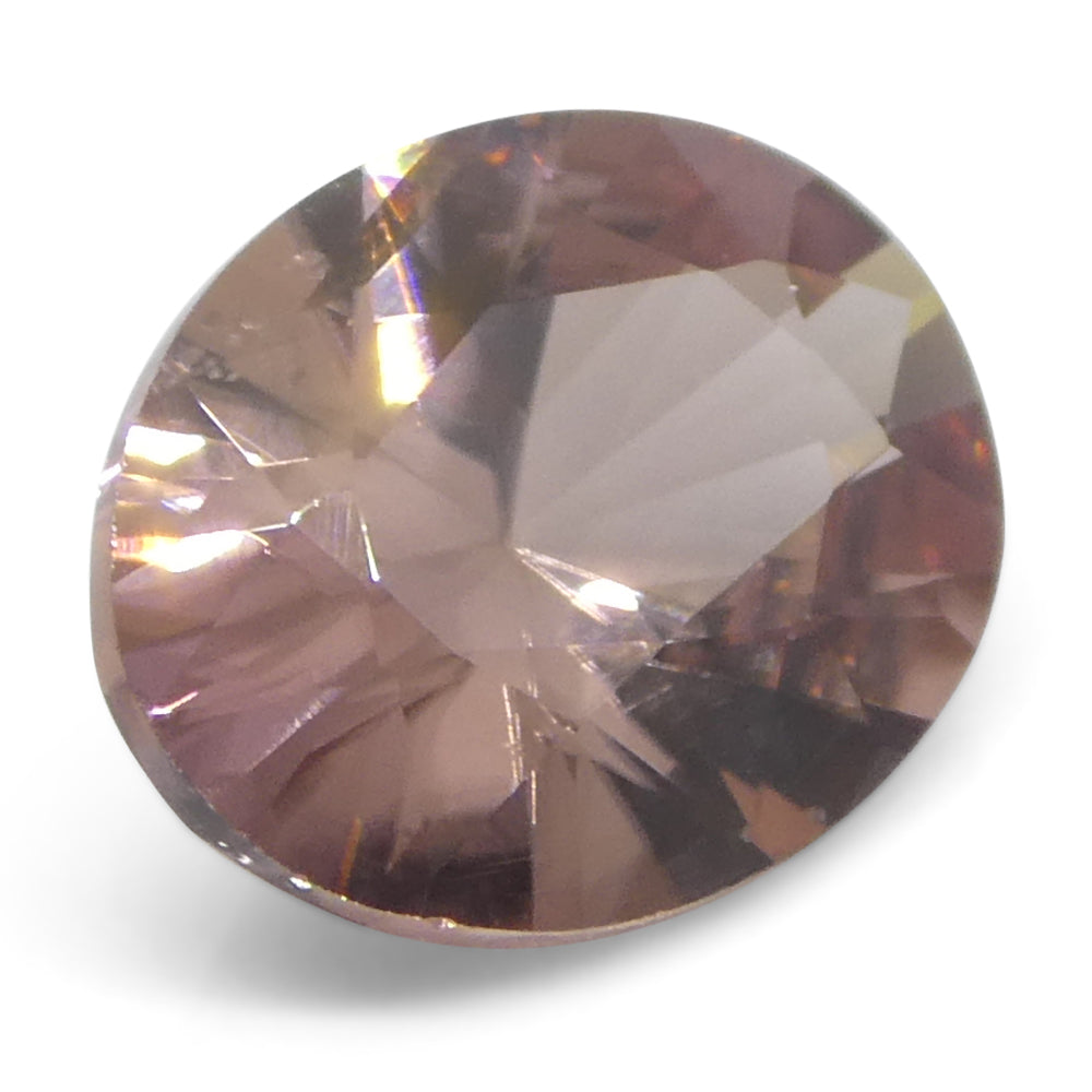 1.78ct Natural Earth Mined Oval Master Brilliant Cut Pink Zircon from Sri Lanka - Skyjems Wholesale Gemstones