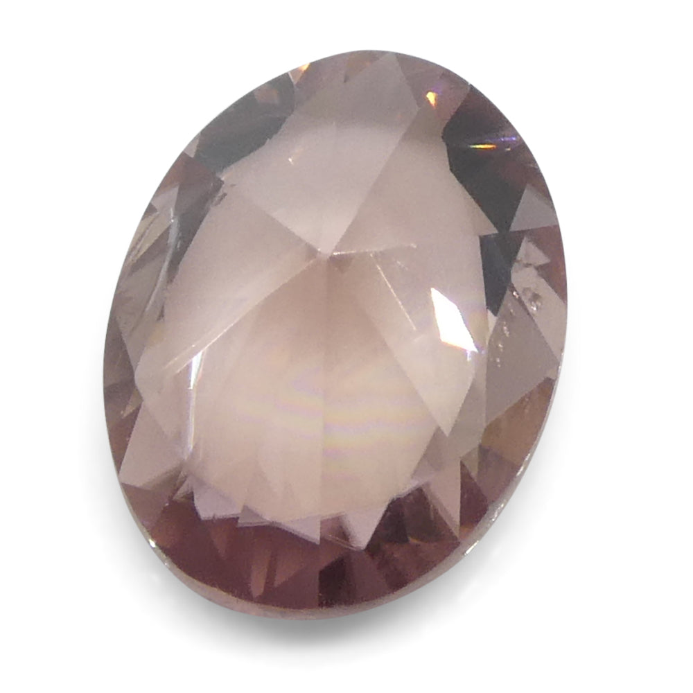 1.78ct Natural Earth Mined Oval Master Brilliant Cut Pink Zircon from Sri Lanka - Skyjems Wholesale Gemstones