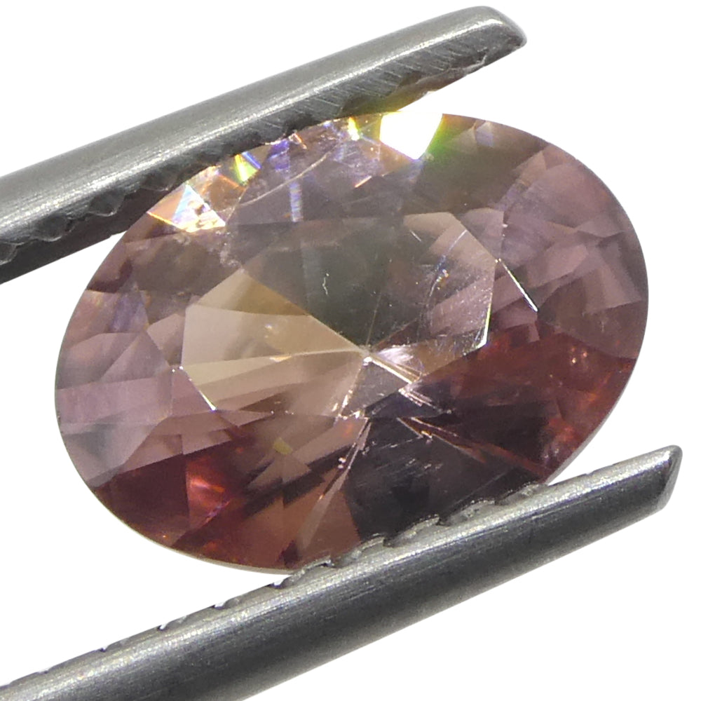 1.78ct Natural Earth Mined Oval Master Brilliant Cut Pink Zircon from Sri Lanka - Skyjems Wholesale Gemstones