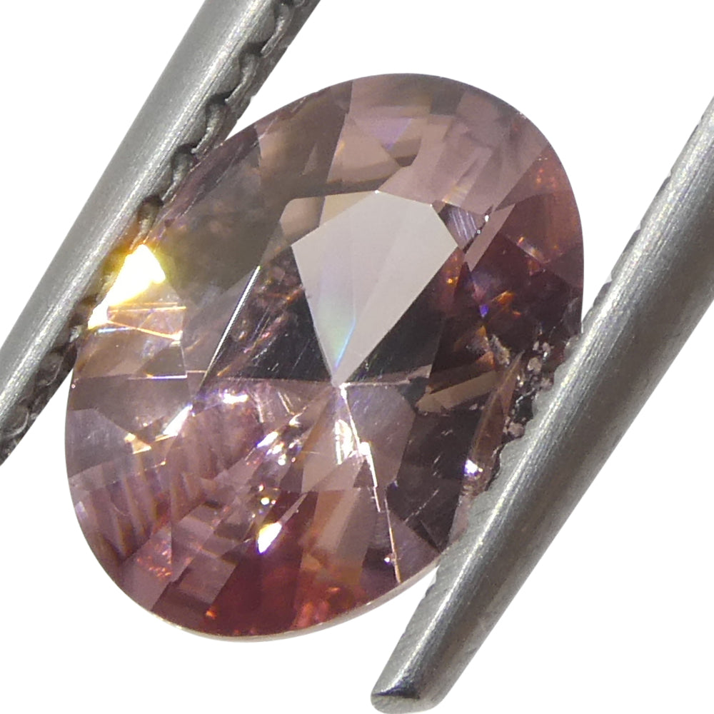 1.78ct Natural Earth Mined Oval Master Brilliant Cut Pink Zircon from Sri Lanka - Skyjems Wholesale Gemstones