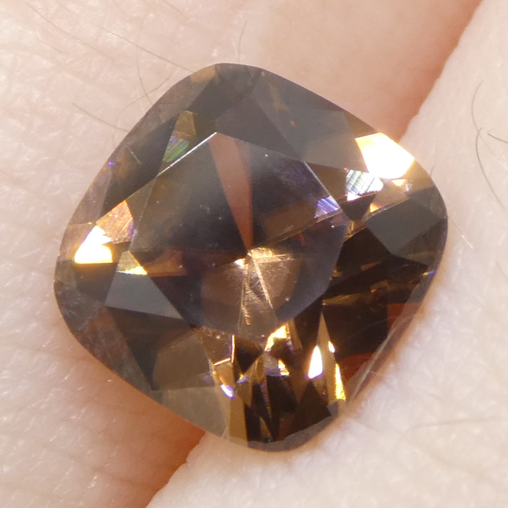 2.8ct Natural Earth Mined Cushion Master Brilliant Cut Orange Zircon from Sri Lanka - Skyjems Wholesale Gemstones