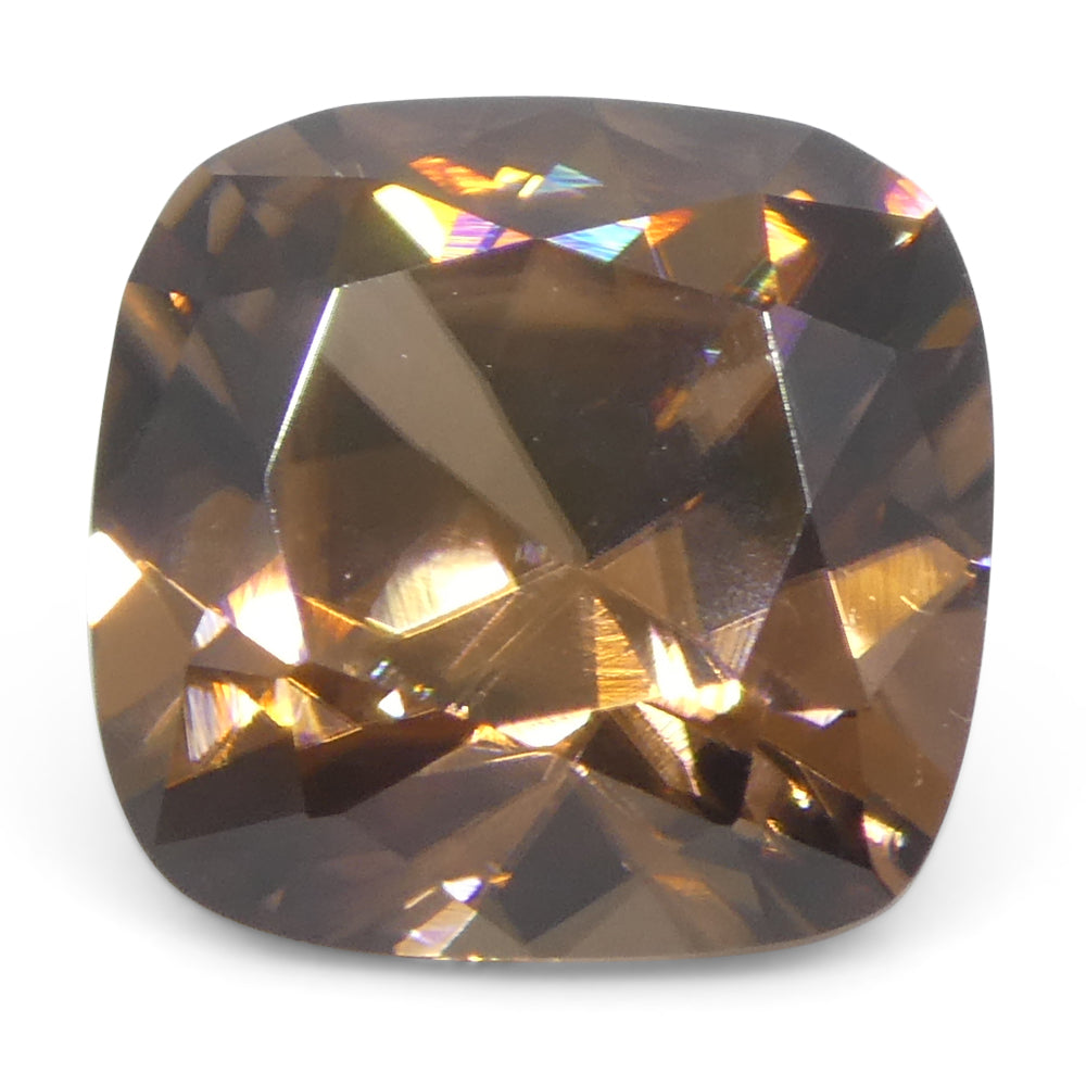 2.8ct Natural Earth Mined Cushion Master Brilliant Cut Orange Zircon from Sri Lanka - Skyjems Wholesale Gemstones