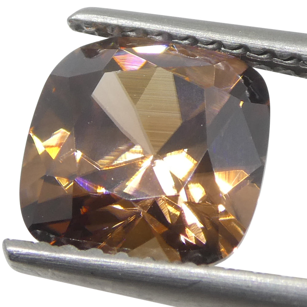2.8ct Natural Earth Mined Cushion Master Brilliant Cut Orange Zircon from Sri Lanka - Skyjems Wholesale Gemstones