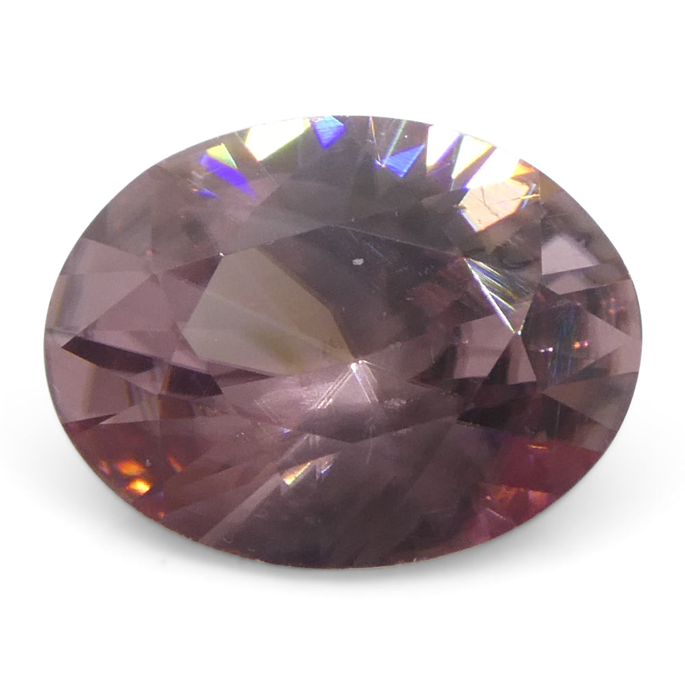 1.78ct Pink Zircon Oval Brilliant Cut Gemstone from Sri Lanka by SkyJems Canadian Gem Specialists