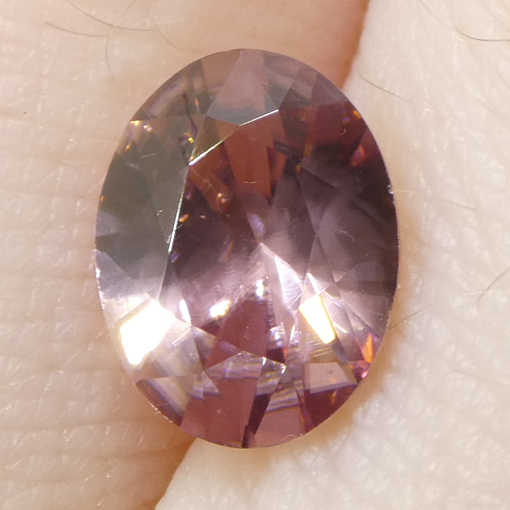 1.78ct Natural Earth Mined Oval Master Brilliant Cut Pink Zircon from Sri Lanka - Skyjems Wholesale Gemstones