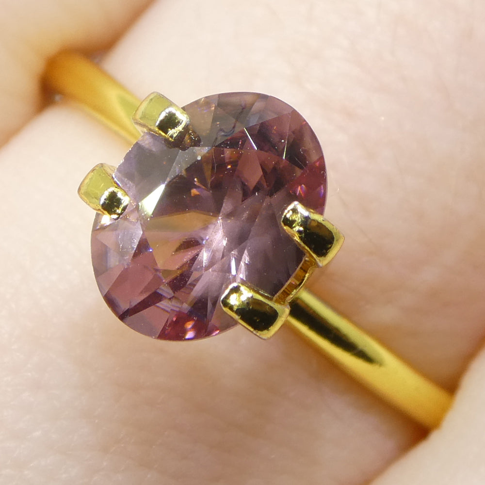 1.78ct Natural Earth Mined Oval Master Brilliant Cut Pink Zircon from Sri Lanka - Skyjems Wholesale Gemstones