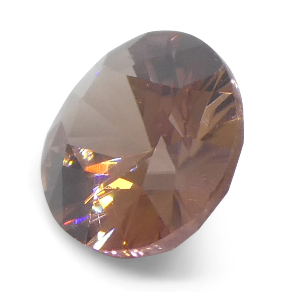 1.53ct Natural Earth Mined Oval Master Brilliant Cut Orange Zircon from Sri Lanka - Skyjems Wholesale Gemstones