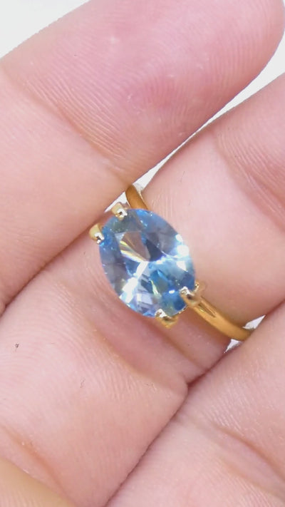 3.25ct Natural Earth Mined Oval Master Brilliant Cut Blue Zircon from Cambodia — product video