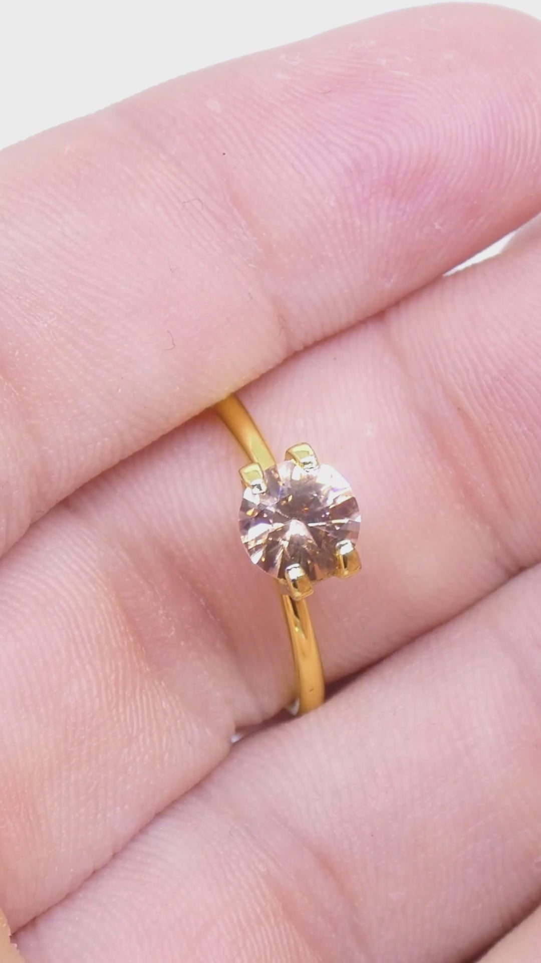 1.4ct Natural Earth Mined Round Master Brilliant Cut Orange-Yellow Zircon from Sri Lanka — product video