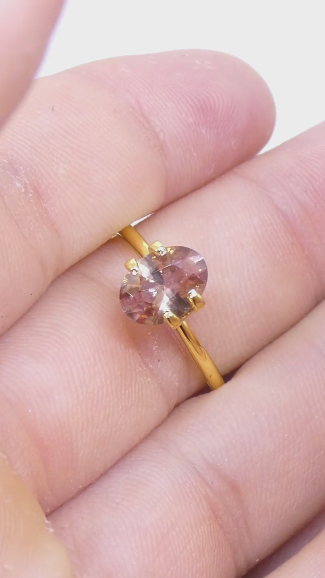 1.96ct Natural Earth Mined Oval Master Brilliant Cut Pink-Orange Zircon from Sri Lanka — product video