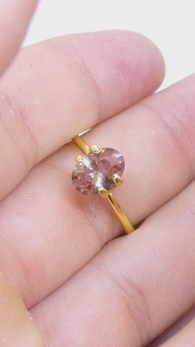 1.96ct Natural Earth Mined Oval Master Brilliant Cut Pink-Orange Zircon from Sri Lanka — product video