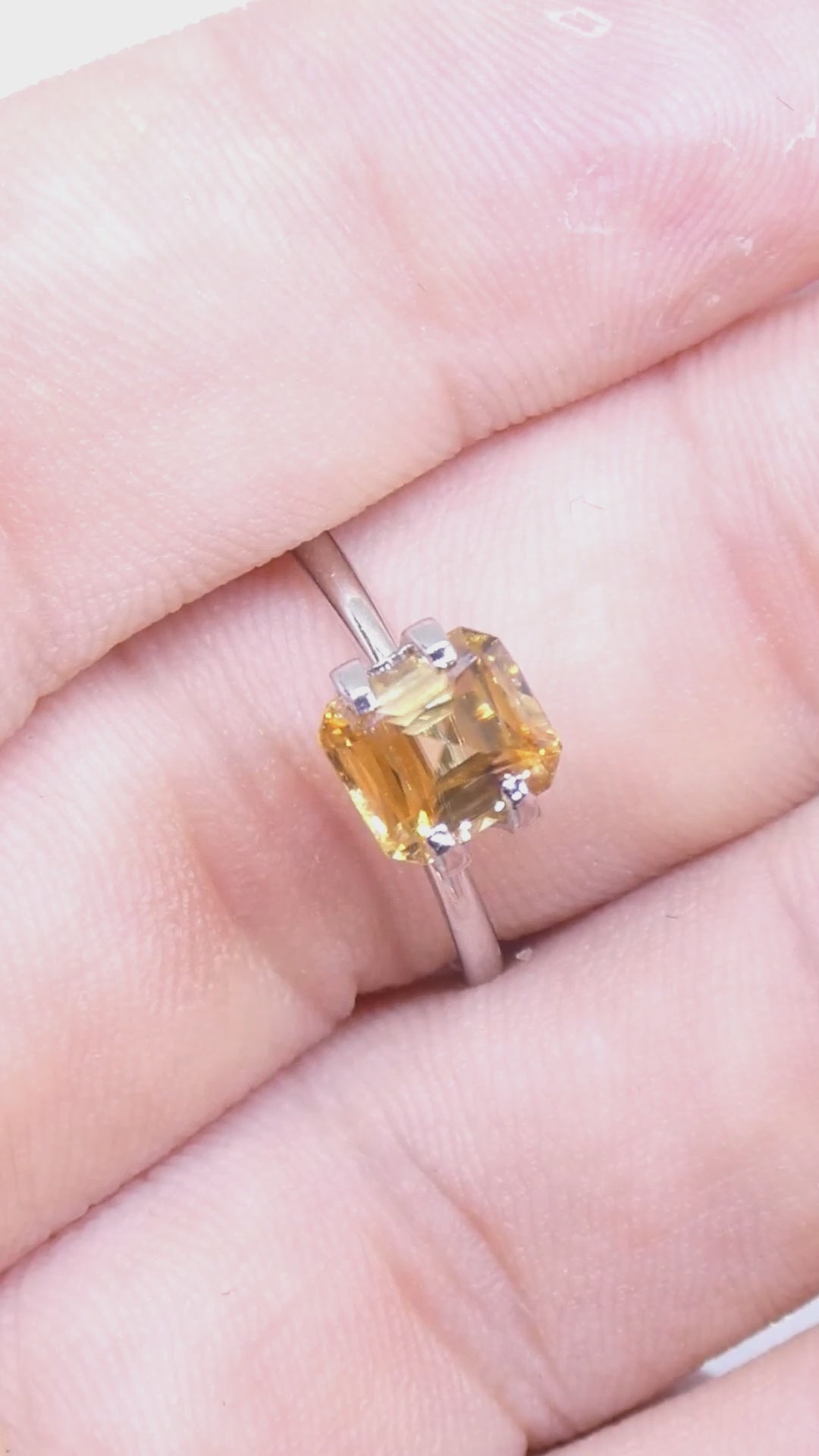 2.75ct Natural Earth Mined Octagon/Emerald Cut Master Brilliant Cut Orange-Yellow Zircon from Sri Lanka — product video