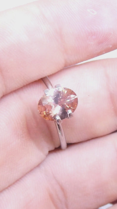 2.31ct Natural Earth Mined Oval Master Brilliant Cut Orange-Pink Zircon from Sri Lanka — product video