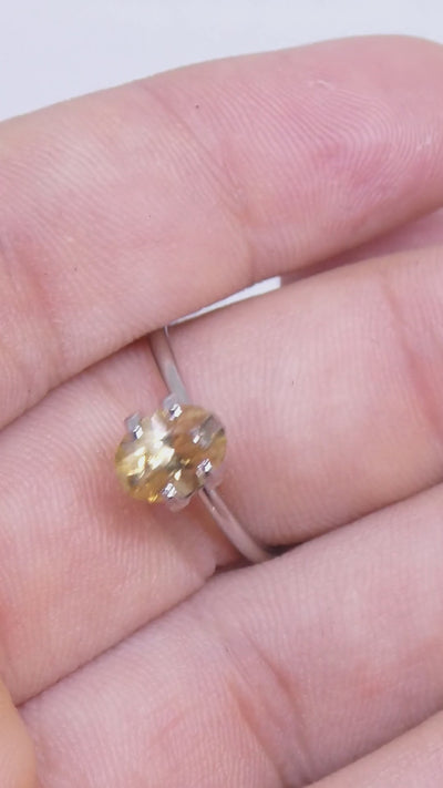 1.7ct Natural Earth Mined Oval Master Brilliant Cut Yellow Zircon from Sri Lanka — product video