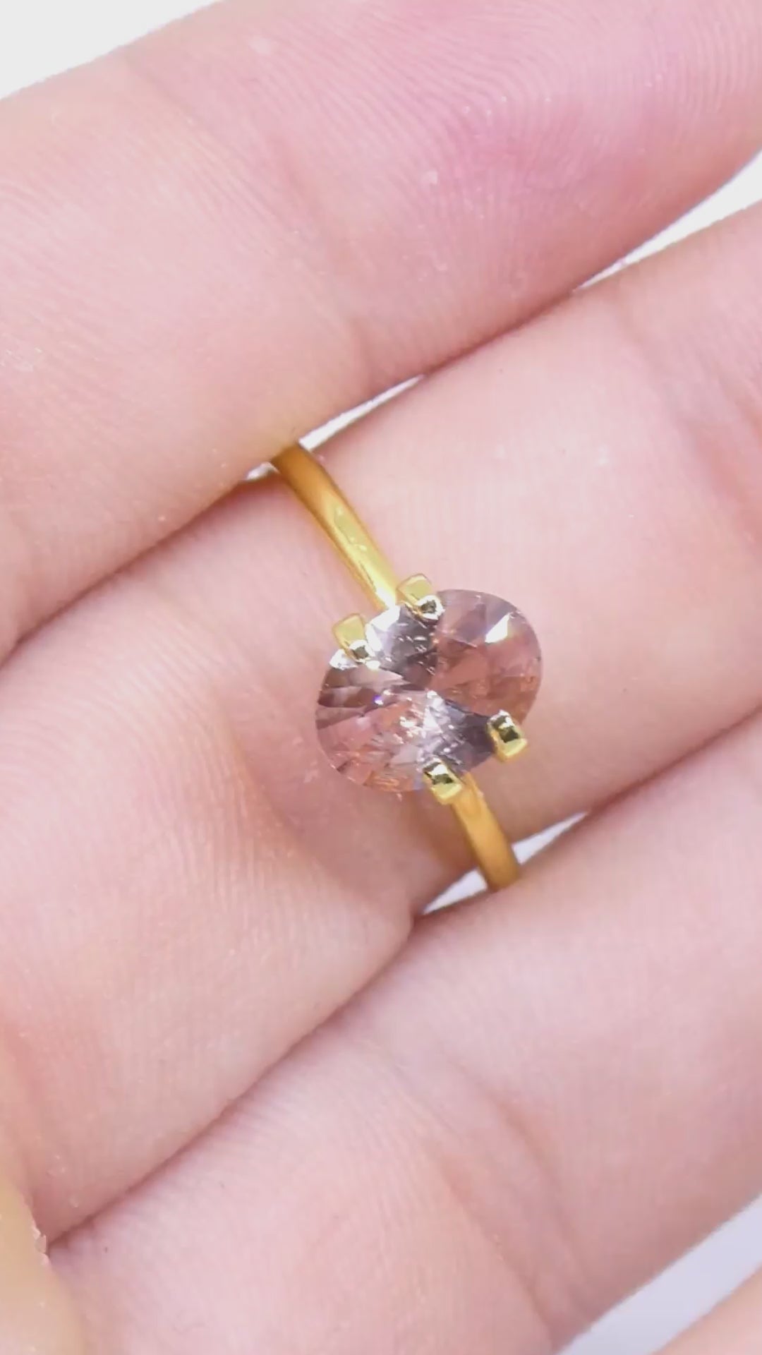 1.97ct Natural Earth Mined Oval Master Brilliant Cut Pink-Orange Zircon from Sri Lanka — product video